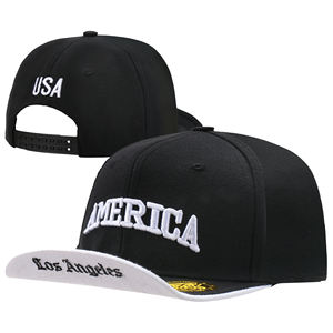 Custom Upturned Brim Snapback Sombreros para los hombres Ajustable Dos tonos volteado hacia arriba Brim Trucker Snap Mochila Turn-up Brim Gorras de béisbol - Product Image 2