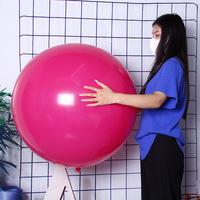 Balon lateks Jumbo 36 inci bermacam warna, balon lateks bulat 36 inci