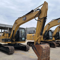 Excavatrice CAT 313D2GC d'occasion pratique, 12,5 tonnes, à vendre pour travaux de construction résidentielle