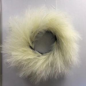 Couronne de tpas en fausse plante, accessoire en plume artificielle, pour décoration de mariage et de maison, FCR1011 - Product Image 6