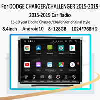 Autoradio Android pour Dodge Charger Challenger 2015-2019, écran tactile 8,4 pouces, DSP, Carplay, GPS, navigation multimédia