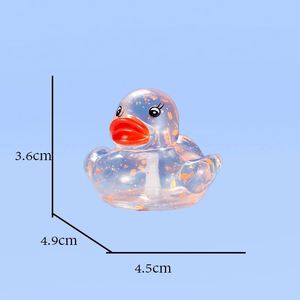 Customized Shape Logo Rubber Transparent Little Yellow Duckling Gift Coffee Shops Colorful Duck Baby <b>Bathing</b> Water Play Squeaks - Product Image 6
