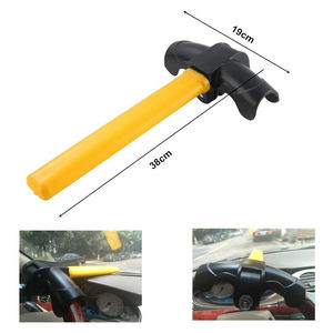 Großhandel Universelles Stahl-Auto-Diebstahlschutz-Schloss Rotierendes <span class=keywords><strong>T</strong></span>-förmiges Lenkradschloss - Product Image 4