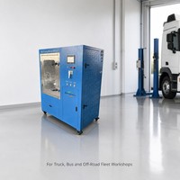 Machine de nettoyage FAP B02Plus – Nettoyeur de filtre à particules diesel avec rinçage à l'eau, purge à l'air et équipement de régénération