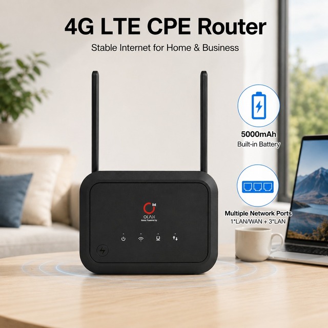 OLAX AX8 PRO 5000mAh 4G Router US EU Version 4g LTE Cpe Wireless Mobile Wifi Router 300mbps Home Use Portable Wifi Router 4G