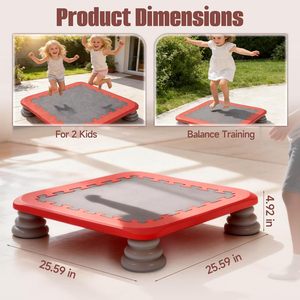 Planche à rebondir pour enfants, trampolines pour enfants, jouets sensoriels d'équilibre, trampoline pour bébé, planche à rebondir pour tout-petits - Product Image 2