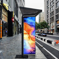 Écran publicitaire LCD LED haute luminosité 32'' 43'' pouces 1000 cd, affichage numérique, capteur de texte et photo, alliage d'aluminium, CMS basé sur le cloud