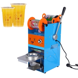 Electric Automatic Cup Sealing <b>Machine</b> for Yogurt Beverage and Milk <b>Tea</b> Cups Heat Sealing Easy Use Plastic Sealer - Product Image 3