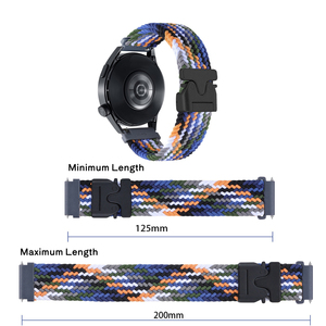 20mm 22mm Parachute Boucle Élastique Respirant Nylon Bracelet de Montre pour Samsung Watch <span class=keywords><strong>7</strong></span> 6 5 4 Bracelet pour Huawei/<span class=keywords><strong>Amazfit</strong></span> - Product Image 5