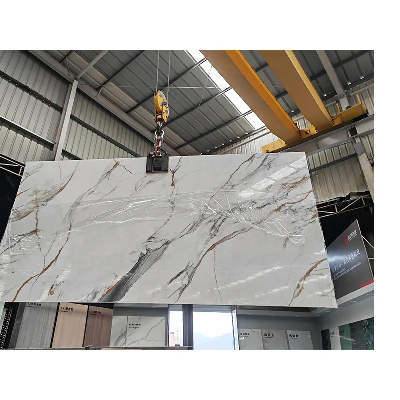 Modern Floor Tiles 3200*1600mm Marble Porcelain Wall Stone Panel Artificial Sintered Stone Slabs