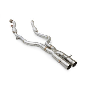 Downpipe en acier inoxydable 304 pour Mercedes S600 W221 5.5T <span class=keywords><strong>V12</strong></span> M275, soudé TIG, cintré au mandrin, avec port pour capteur O2, 2006-2013 - Product Image 2