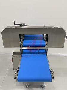 Trancheuse à <span class=keywords><strong>pain</strong></span> à sandwich horizontale à grande vitesse, machine à couper les pains en deux, trancheuse automatique pour hamburgers et hot-dogs - Product Image 2