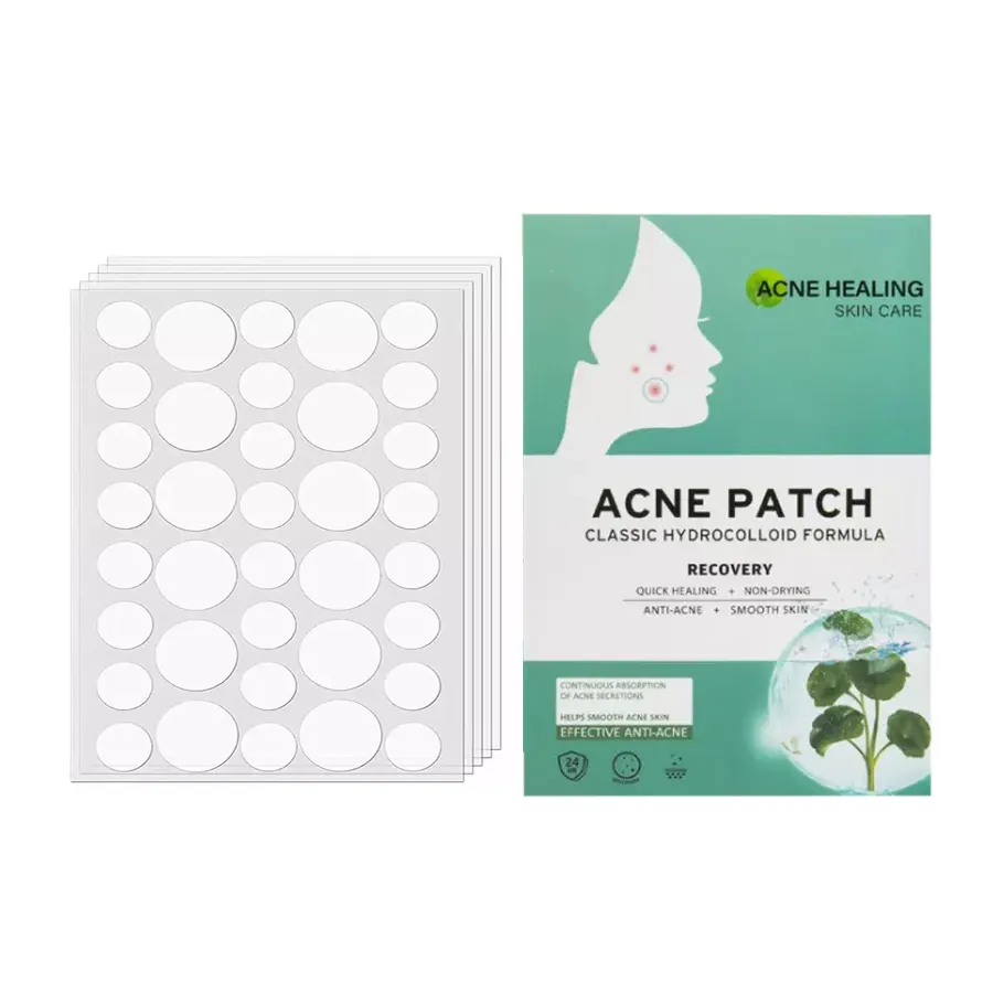 Patchs d'acné invisibles, étiquettes privées, patchs d'acné, bouton hydrocolloïde, Patch d'acné