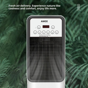 Ventilateur tour sans pales, refroidissement et chauffage, alimenté par courant alternatif, à refroidissement par eau, double usage, pour la maison, économe en énergie, en plastique, avec télécommande - Product Image 2