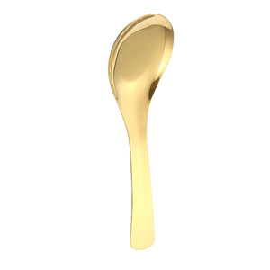 Cuillère à fond plat en acier inoxydable 304, cuillère épaisse pour enfants/soupe/dessert, cuillère ronde pour la maison - Product Image 5