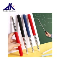 Pointeur de tableau blanc de tige d'enseignement pliante de poteau télescopique d'acier inoxydable avec le stylo de feutre