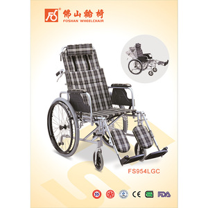 Silla de Ruedas Manual Foshan Oriental FS954LGCJP, Reclinable y Plegable, Ayuda para la Movilidad - Product Image 1