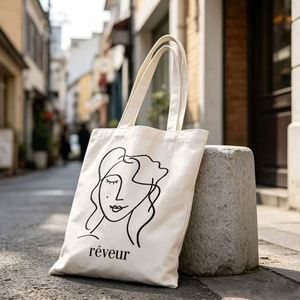 Hot Selling Eco-friendly Canvas Sublimation Blank Tote <b>Bag</b> Heat Transfer Print Cotton Shopper Handbag - Product Image 5
