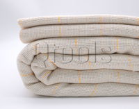 Tela de Monks Cloth de 3m de Ancho con Líneas de Cuadrícula Amarillas, Tela Base para Pistola de Tufting Eléctrica, Disponible en Stock, Venta Caliente