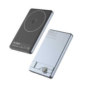 Banque d'alimentation sans fil magnétique à vente chaude, 5000 mAh, écran LED, charge rapide 20 W, mince, portable, en alliage d'aluminium, pour support - Product Image 3