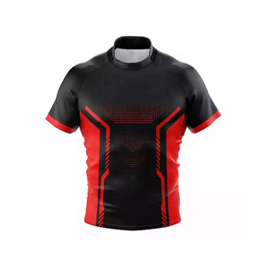 Camiseta de rugby 100% poliéster, transpirable, antibacteriana, para entrenamiento y práctica. - Product Image 1