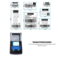 Printer Thermal POS YHD-5801O 58mm Mendukung Pencetakan Struk & Label Printer Mini Saku Nirkabel untuk Stiker Barcode