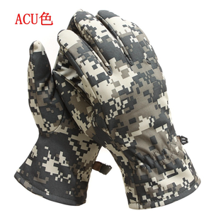 DFG929 Guantes de Invierno para Camping, Camuflaje, Forro Polar Cálido, Diseño de Ruinas Invernales - Product Image 3