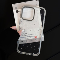 Coque de téléphone transparente souple magnétique anti-chute personnalisée avec graffiti étoile, compatible avec iPhone 17 16 Pro Max