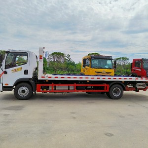 Camion de dépannage FAW à plateau plat, un pour deux, pour le sauvetage routier et le récupération en cas de panne, à vendre - Product Image 5