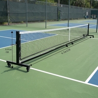 Filet De Pickleball Portable Avec Roues Usage Intensif Qualité Tournoi Pour Intérieur Extérieur Taille Réglementaire Pro