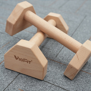 Bền Mini Song Song Sồi Gỗ <span class=keywords><strong>Push</strong></span> up Handstand Thanh Bằng Gỗ Parallettes Đẩy lên Bộ Cho Sức Mạnh Đào Tạo - Product Image 1