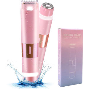 Afeitadora eléctrica personalizable recargable 2 en 1 indolora, máquina de eliminación de Bikini, recortadora de vello corporal para piernas, brazos, pubis - Product Image 1