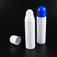 Flacon cosmétique déodorant rechargeable personnalisé en PE de 100 ml avec impression sérigraphique pour sérum de soin de la peau et masque facial