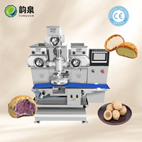 Commerciële automatische mochi-maakmachine voor graanproducten, ijs, snoep, groenten - industriële omhullingslijn 20-120 stuks/min
