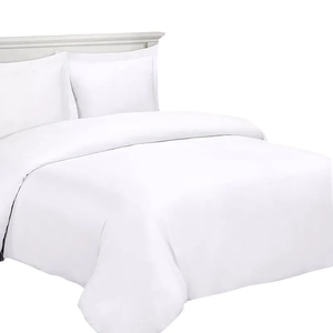 Bambusstoff Maßanfertigung OEM Großhandel OEKO-Zertifiziert 4-teiliges Weißes Seidiges Hotel-Bettwäsche-Set mit Bettlaken und Bettbezug - Product Image 2