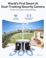 Caméra extérieure For Security X1 Pro 4K - Double surveillance IA, vision nocturne 300 m, sans fil, batterie solaire, IA