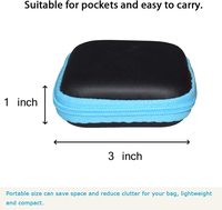 Étuis pour écouteurs, étuis de transport carrés en EVA, étui de transport pour écouteurs pour smartphone, sac de rangement pour écouteurs et casques