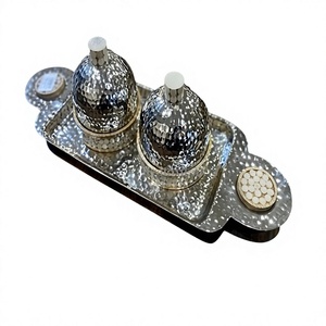 Servidor de Frutos Secos de Metal Martillado con Bandeja, la Mejor Calidad, Tamaño Personalizado, Servidor de Nueces y Dulces de Home Arts - Product Image 1