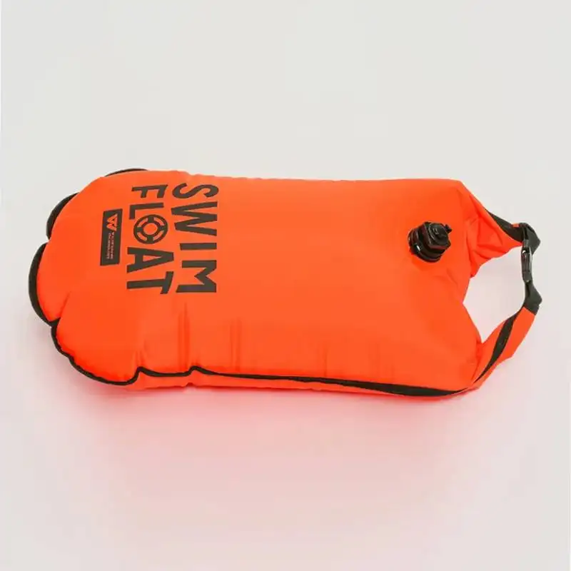 Ipx6 नायलॉन स्विमिंग inflatable बैग pvc सुरक्षित तैराक बुय