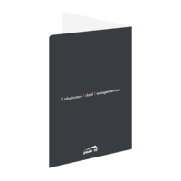 Carpeta de presentación con logotipo impreso personalizado, papel negro mate, cartón, 2 bolsillos, carpeta de archivos con ranura para tarjeta
