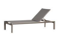 Chaise longue moderne en aluminium pour piscine extérieure, hôtel, villa et cour