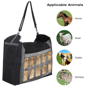 Sac fourre-tout personnalisable de grande capacité huit treillis sac de foin de <span class=keywords><strong>cheval</strong></span> étanche <span class=keywords><strong>sangle</strong></span> amovible couture fantaisie chèvre <span class=keywords><strong>mouton</strong></span> alimentation - Product Image 6
