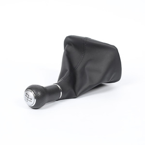 Volkswagen Golf 4 Manual Transmission Gear <b>Shift</b> <b>Knob</b> Leather Classic Style Silver Color Part Number QZXN D14 - Product Image 2