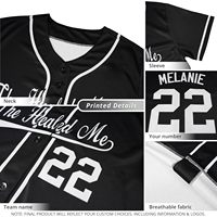 Maillot de baseball personnalisé avec nom, numéro, logo d'équipe, unisexe, adulte, respirant, design sublimé, manches courtes, imprimé