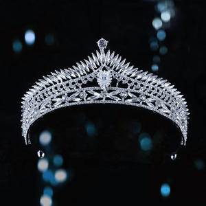 Corona de princesa de cristal para bodas, accesorios para el cabello, moldeado por <span class=keywords><strong>victoria</strong></span> - Product Image 1