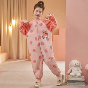 <span class=keywords><strong>Pigiama</strong></span> Invernale Intero per Bambine con Fodera <span class=keywords><strong>in</strong></span> <span class=keywords><strong>Pile</strong></span> Imbottito, Sacco a Pelo Anti-calcio, Abbigliamento da Casa per Donne - Product Image 3