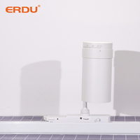 ERDU-carcasa de lámpara de aluminio, luz de pista Led ajustable, 2/3/4 cables, 3 Phaze con zoom, Cob, reflectores de pista