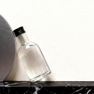 Clear Mini Small 50ml Licor Alcohol Glass Botella de vino con tapón de rosca para marca Serigrafía Brandy <span class=keywords><strong>Gin</strong></span> and <span class=keywords><strong>Gin</strong></span> - Product Image 2