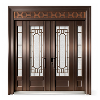 Puerta de Entrada de Alta Seguridad de Aleación de Zinc con Diseño Personalizado Único, Puerta Zamak de Fábrica para Villa, Resistente al Fuego, Estilo Caribeño
