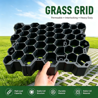 Grille de stabilisation de gravier robuste, grille de pavage pour gazon, pavage en plastique haute résistance pour jardin, cour et projets paysagers publics